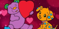 Valentine Pets Coloring Book